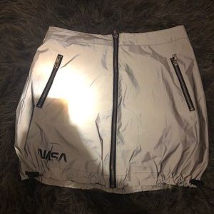 Forever 21 Holographic NASA skirt